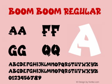 Boom Boom Regular Version 1.000图片样张