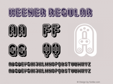 Keener Regular Version 1.000 Font Sample