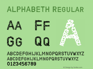 ALPHABETH Version 1.00;October 15, 2020;FontCreator 11.5.0.2427 32-bit Font Sample