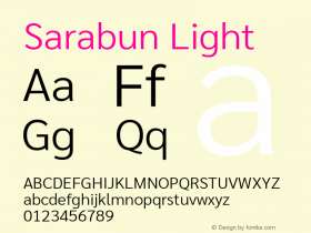 Sarabun Light Version 1.000图片样张