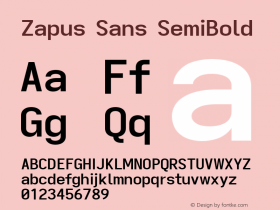 Zapus Sans SemiBold Version 1.00;October 14, 2020;FontCreator 13.0.0.2655 64-bit; ttfautohint (v1.8.3)图片样张