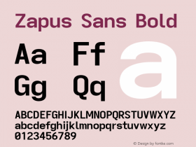 Zapus Sans Bold Version 1.00;October 14, 2020;FontCreator 13.0.0.2655 64-bit; ttfautohint (v1.8.3)图片样张