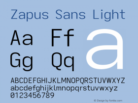 Zapus Sans Light Version 1.00;October 14, 2020;FontCreator 13.0.0.2655 64-bit; ttfautohint (v1.8.3)图片样张