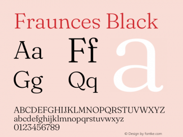 Fraunces 9pt Black Version 1.000;[b76b70a41]图片样张