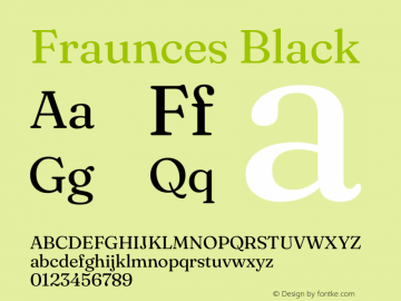 Fraunces 9pt Black Version 1.000;[b76b70a41]图片样张