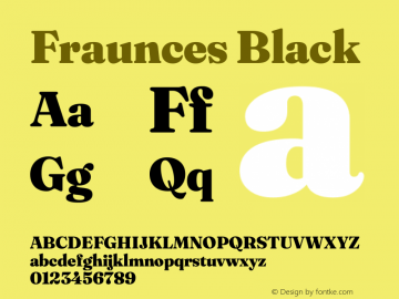 Fraunces 9pt Black Version 1.000;[b76b70a41]图片样张
