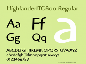 HighlanderITCBoo Regular Version 2.0图片样张