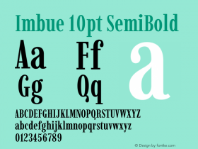 Imbue 10pt SemiBold Version 1.102图片样张