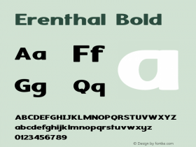 Erenthal-ExpandedBold Version 1.000图片样张