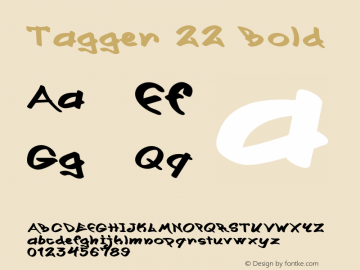 Tagger22-ExpandedBold Version 1.000图片样张