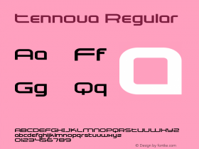 Tennova-ExpandedRegular Version 1.000 Font Sample