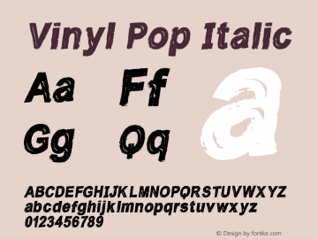 VinylPop-Italic Version 1.000图片样张