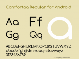 Comfortaa Version 1.00 October 2, 2008, initial release Font Sample