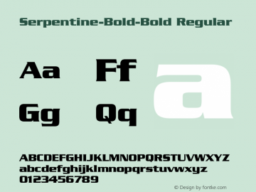 Serpentine-Bold-Bold Regular Unknown图片样张