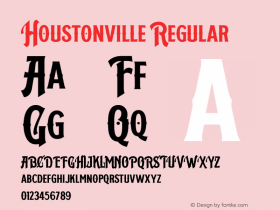 Houstonville Version 1.000 Font Sample
