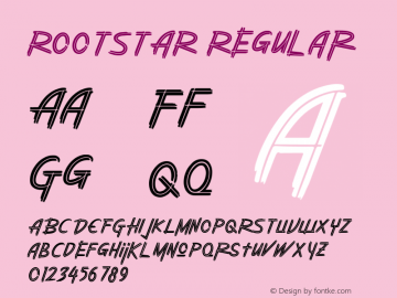 ROOTSTAR Version 1.00;January 5, 2021;FontCreator 12.0.0.2525 64-bit Font Sample