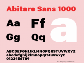 Abitare Sans 1000 1.006图片样张