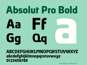 Absolut Pro Bold 5.005图片样张