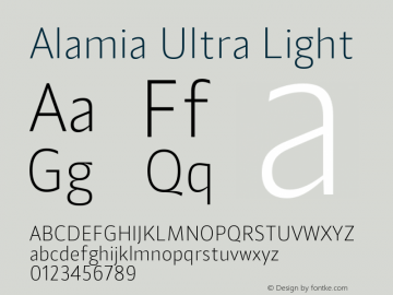 Alamia Ultra Light 1.000图片样张