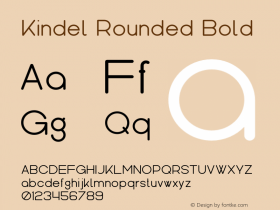 Kindel Rounded Bold Version 1.002;Fontself Maker 3.0.0-3 Font Sample