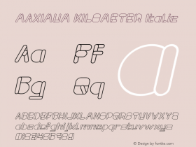 MAXIMUM KILOMETER Italic Version 1.00;January 9, 2021;FontCreator 11.5.0.2430 64-bit Font Sample