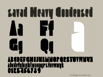 savad Heavy Condensed Version 1.000图片样张