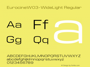 Eurocine W03 Wide Light Version 1.00图片样张