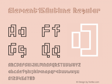 Element15Outline W05 Regular Version 4.10图片样张