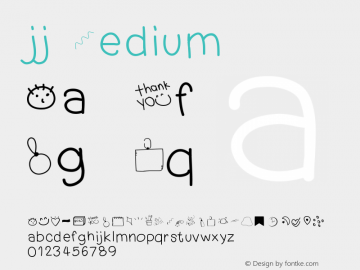 jj Version 001.000 Font Sample