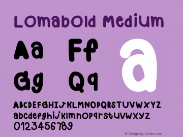 Lomabold Version 001.000图片样张