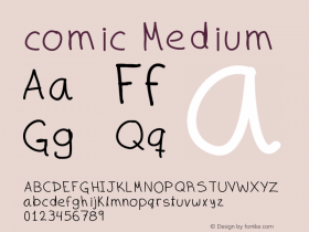 comic Version 001.000 Font Sample