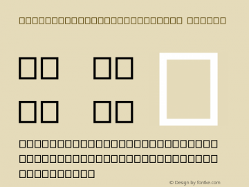 alchemicalsymbolstestfont Version 001.000图片样张