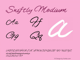 Swiftly Version 001.000 Font Sample