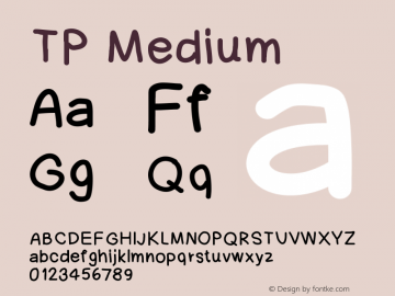 TP Version 001.000 Font Sample