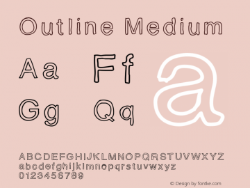 Outline Version 001.000 Font Sample