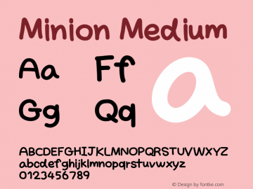 Minion Version 001.000图片样张