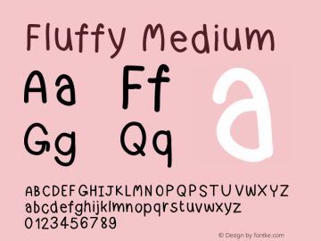 Fluffy Version 001.000 Font Sample