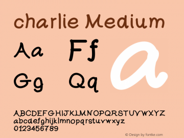 charlie Version 001.000 Font Sample