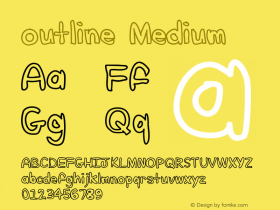 outline Version 001.000 Font Sample