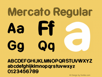 Mercato Regular 1.0 Font Sample
