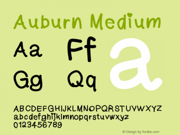 Auburn Version 001.000 Font Sample