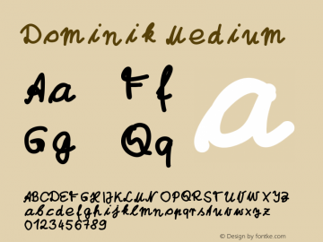 Dominik Version 001.000 Font Sample