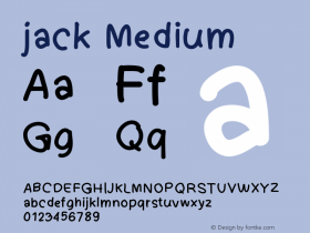 jack Version 001.000 Font Sample