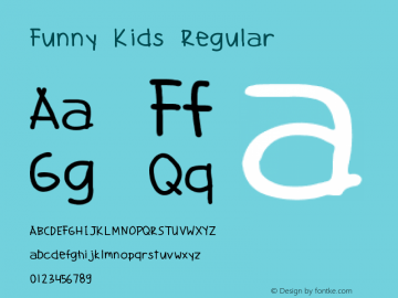 Funny Kids 1.0 Font Sample