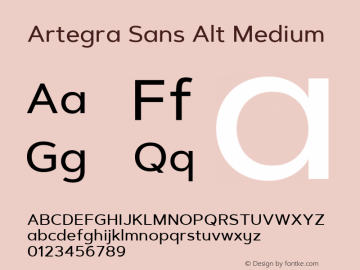 Artegra Sans Alt Medium 1.006图片样张