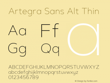 Artegra Sans Alt Thin 1.006图片样张