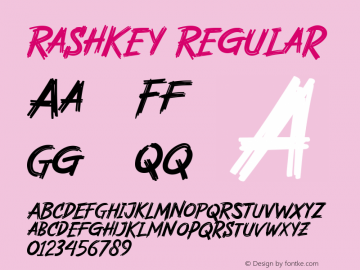 Rashkey Regular 1.0 Font Sample