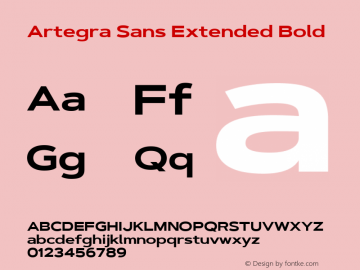 Artegra Sans Extended Bold 1.006图片样张