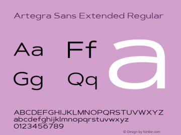 Artegra Sans Extended 1.006图片样张