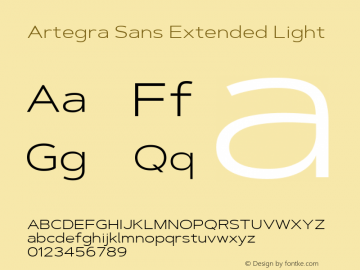 Artegra Sans Extended Light 1.006图片样张